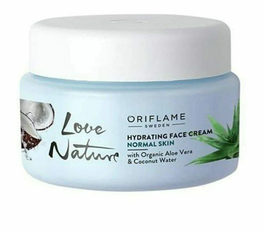 کرم لوسیون آبرسان و مرطوب کننده عمیق صورت آلوئه ورا و نارگیل لاونیچر اوریفلیم