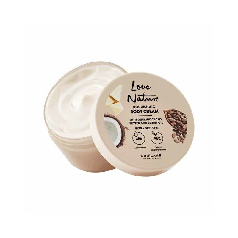 کرم بدن تغذیه کننده کره کاکائو و روغن نارگیل لاونیچر اوریفلیم