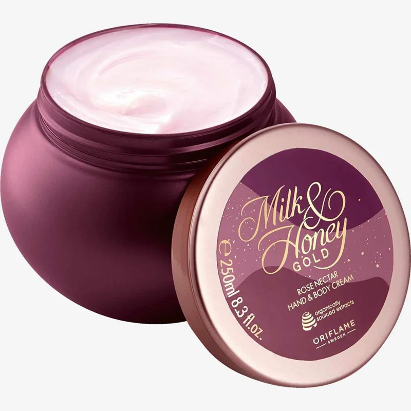 کرم دست و بدن شیر و عسل و عصاره شهد رز اوریفلیم