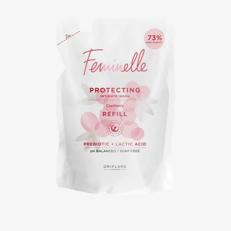 ژل پاکتی شستشوی ریفیل بانوان فمینله با عصاره زغال اخته اوریفلیم